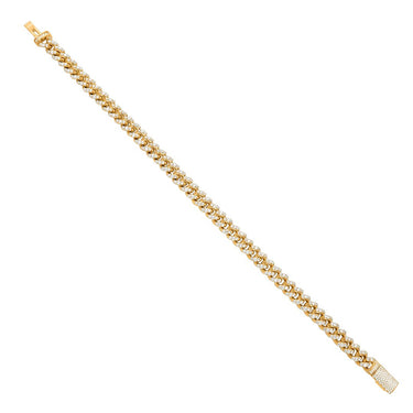 Diamond Cuban in 14k Yellow Gold 5.57 Ctw
